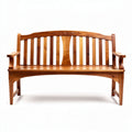 Sofá de madera de bambú para exterior 150 x 60 x 80cm color natural