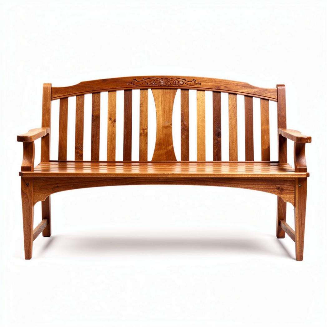 Sofá de madera de bambú para exterior 150 x 60 x 80cm color natural